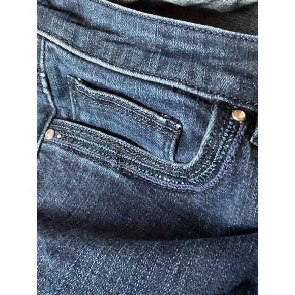 White House Black Market Womens Contour Crop Leg Jeans Size 8 Blue - Picture 10 of 11